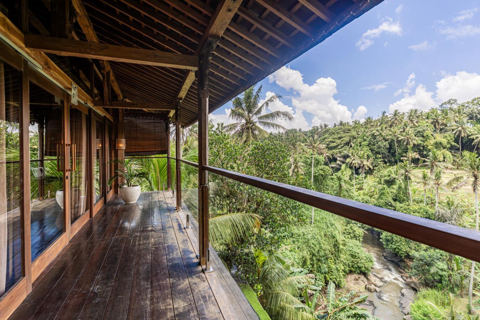 Ubud Riverside Villa Esterno foto
